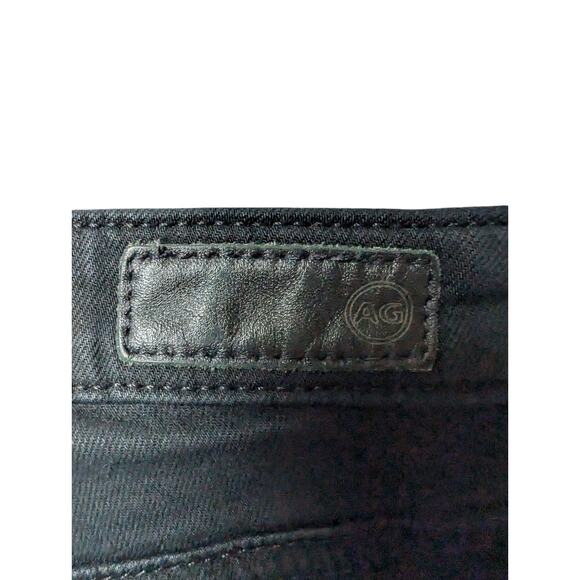 AG Adriano Goldschmied The Prima Cigarette Leg Super Black Low Rise Size 27R - Picture 6 of 9